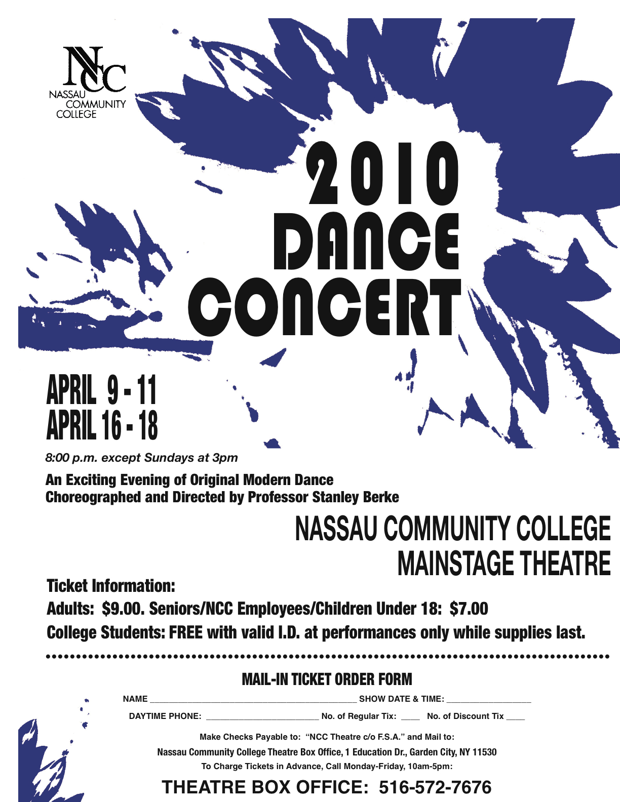 2010 Dance Concert Flyer - Click to enlarge