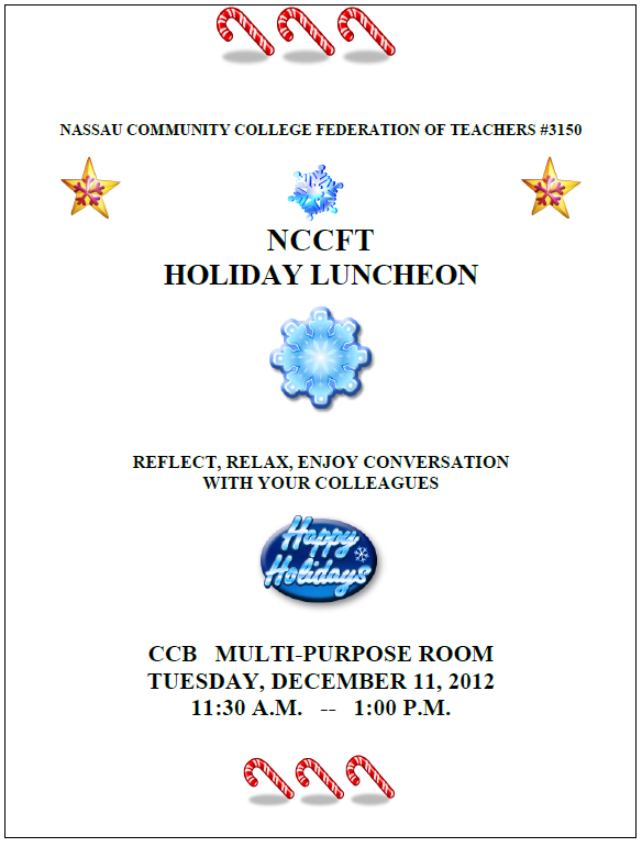 NCCFT Holiday Lunch 2012