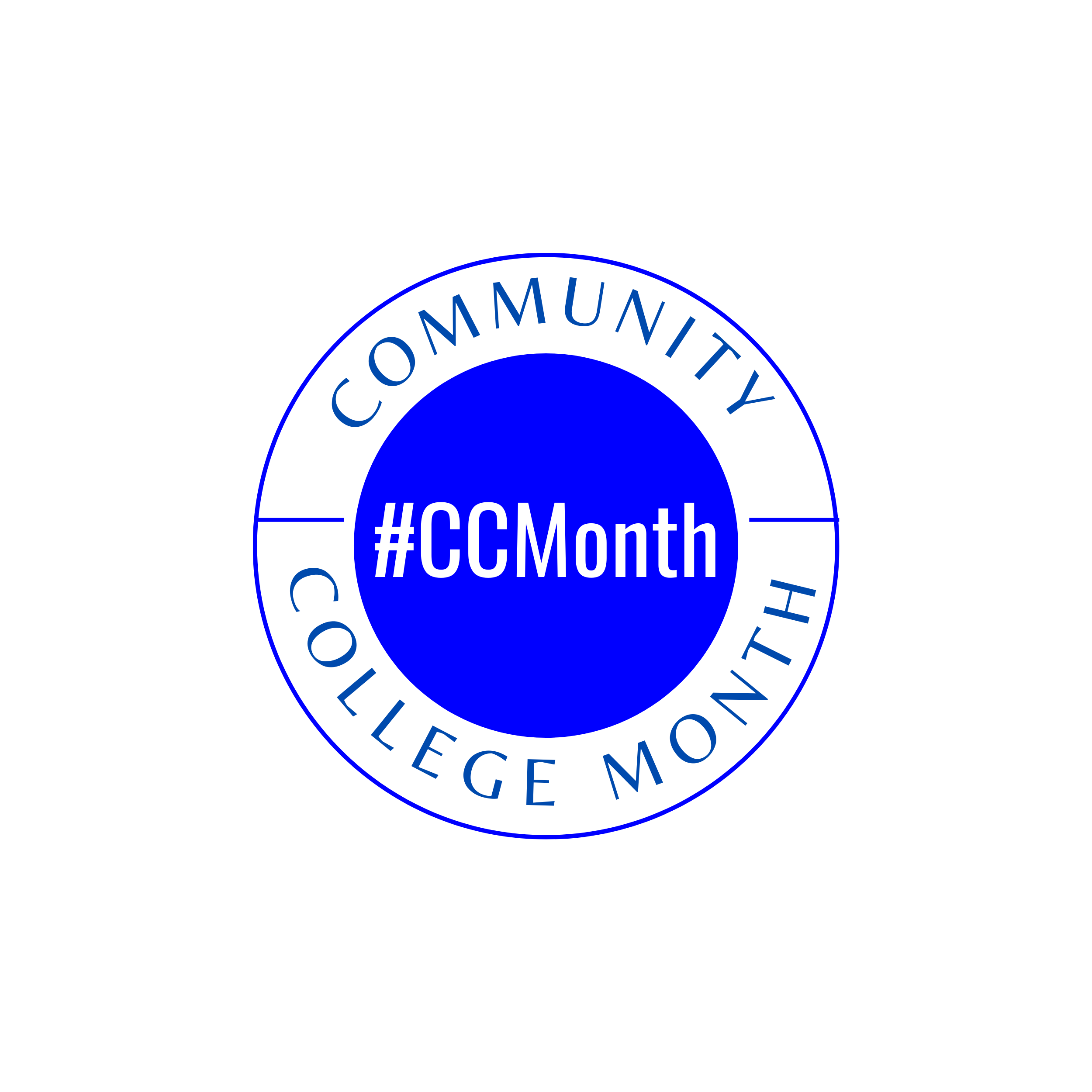 2021 CCMonth Logo Dory Blue Nassau Community College Federation of